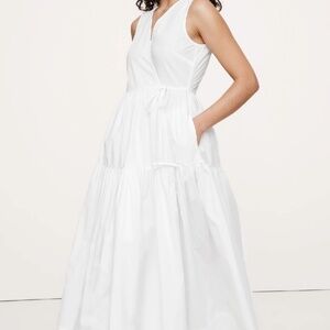 Cotton Poplin Wrap Maxi Dress